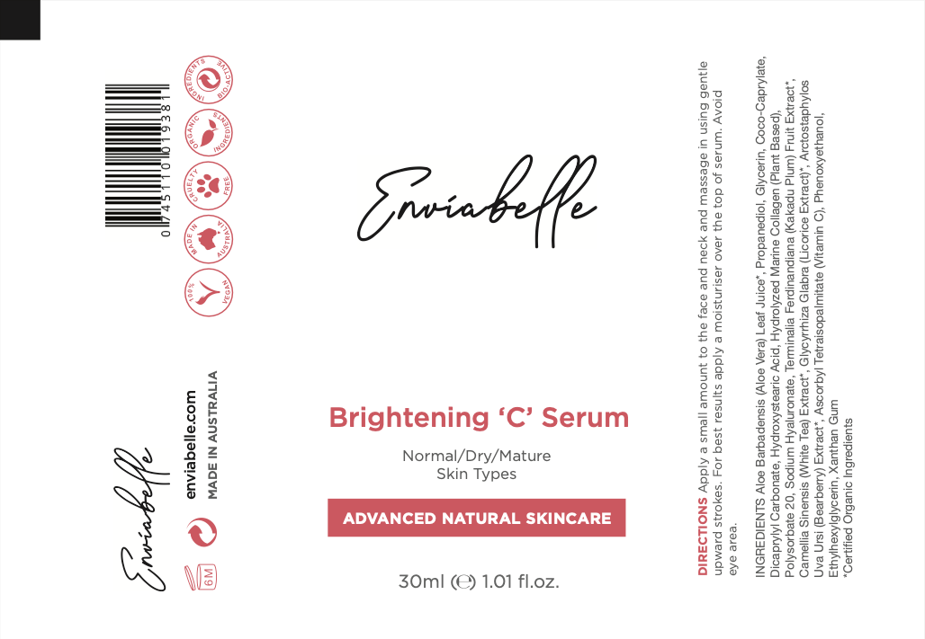 Brightening 'C' Serum - Enviabelle