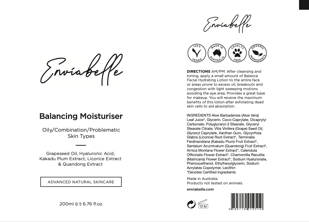 Professional Balancing Moisturiser - Enviabelle