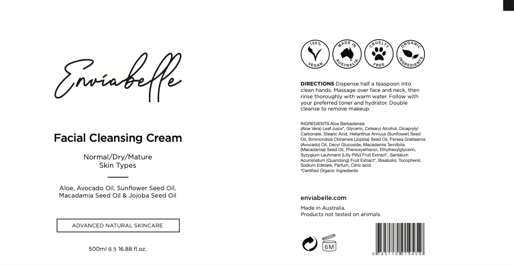 Professional Facial Cleansing Cream - Enviabelle