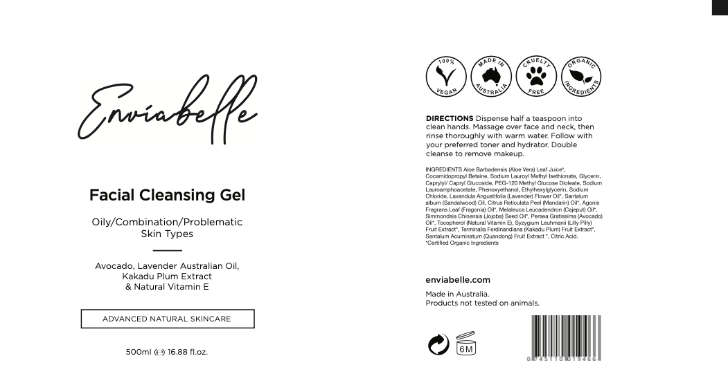 Professional Facial Cleansing Gel - Enviabelle