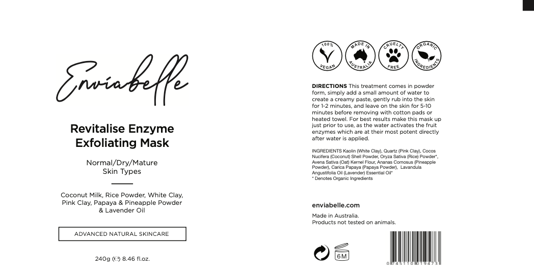Professional Revitalise Enzyme Exfoliating Mask - Enviabelle