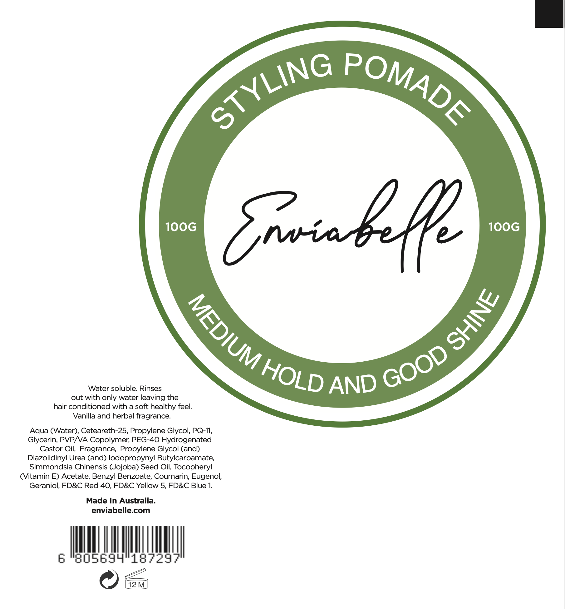 Styling Pomade - Enviabelle